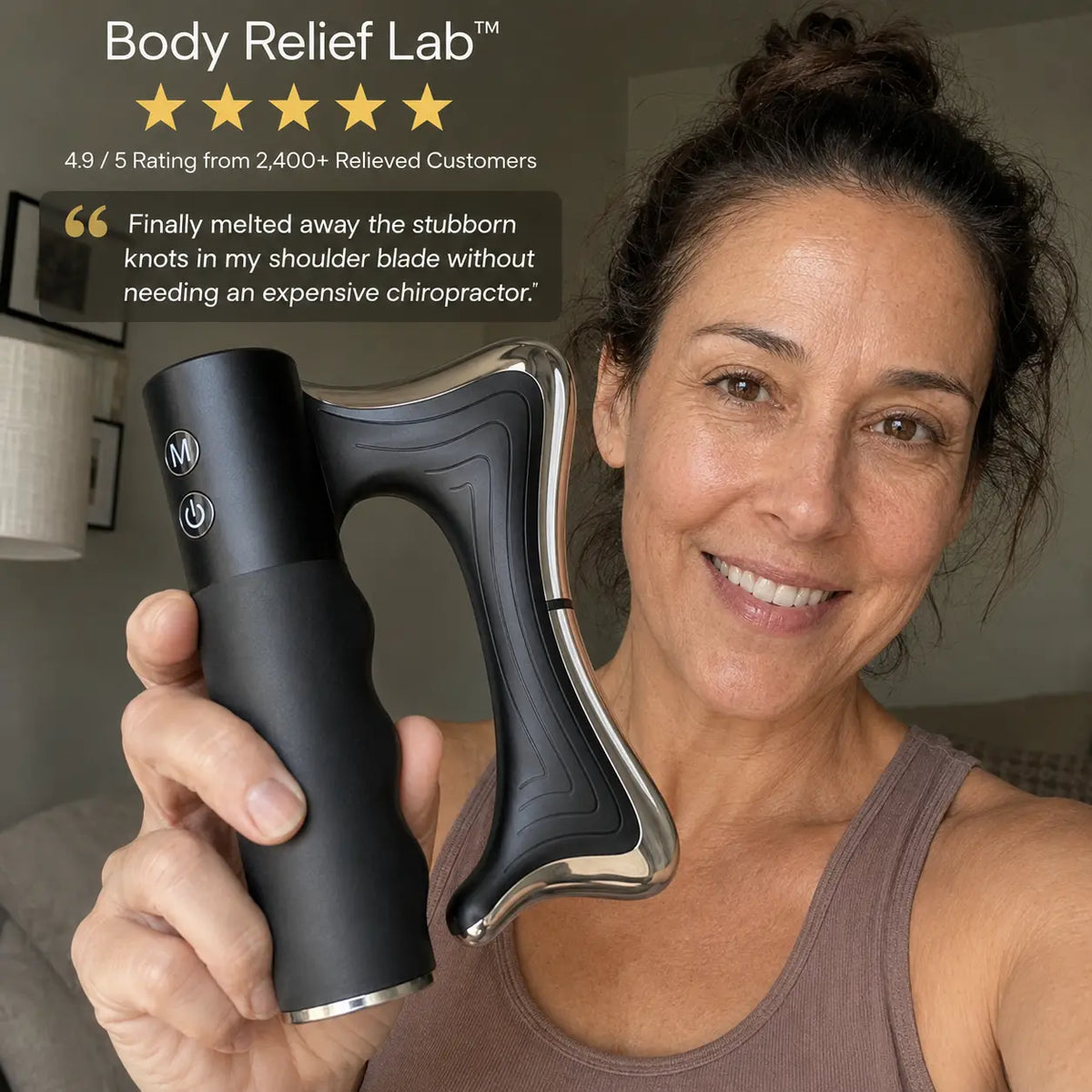 Body Relief Lab™ ThermaGlide — Heated 3-in-1 Body Massager